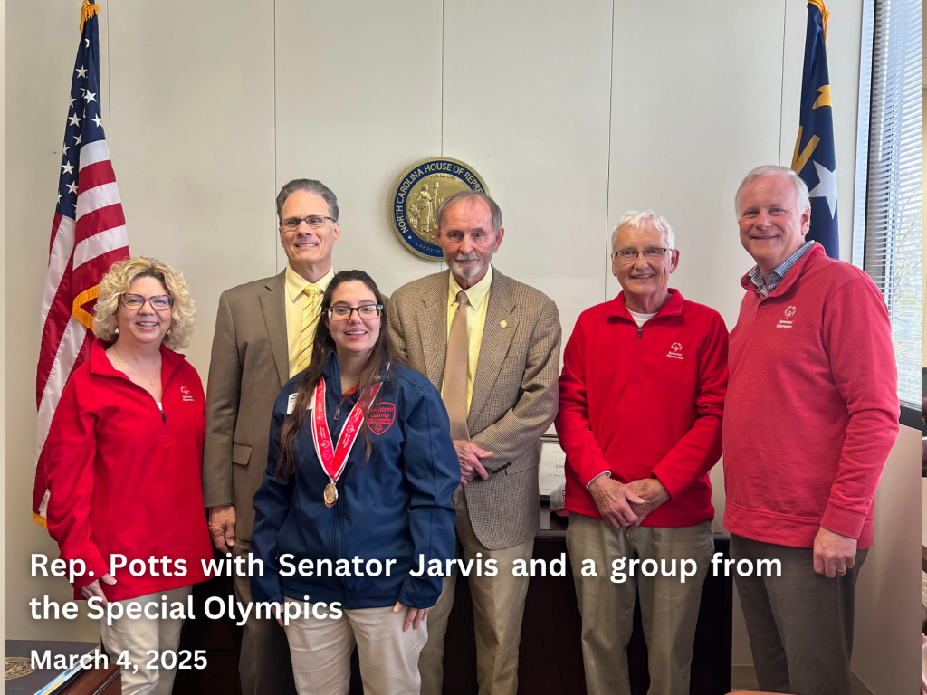 Rep. Potts with Group Special Olympics